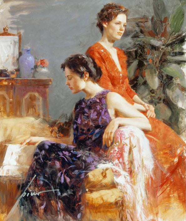 Lazy Afternoon Pino Daeni Canvas Giclée Print Artist Hand Signed and Numbered