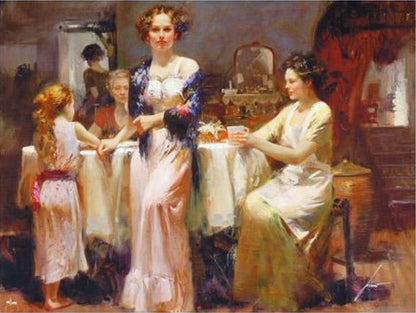 The Gathering Pino Daeni Giclée Print Artist Hand Signed and Numbered