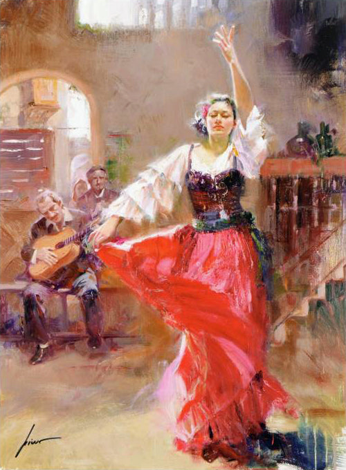 The Main Attraction Pino Daeni Giclée Print Artist Hand Signed and Numbered