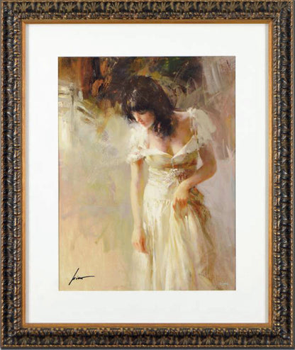 White Rhapsody Pino Daeni Giclée Print Artist Hand Signed Numbered and Framed