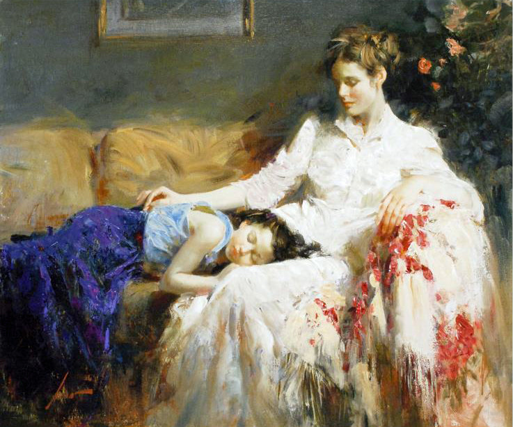 Innocence Pino Daeni Canvas Giclée Print Artist Hand Signed and Numbered