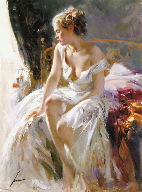 Morning Breeze Pino Daeni Canvas Giclée Print Artist Hand Signed and Numbered