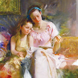 Bedtime Stories Pino Daeni Giclée Print Artist Hand Signed and Numbered