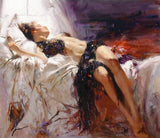 Morning Dreams Pino Daeni Giclée Print Artist Hand Signed and Numbered