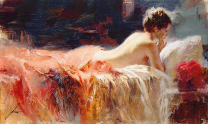 Soft Light - Limited Edition Giclée on Paper by Pino Daeni (1939-2010)