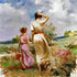 Tuscan Stroll Pino Daeni Artist Proof Giclée on Canvas Artist Hand Embellished, Signed and AP Numbered