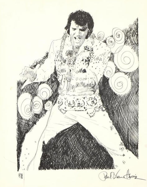 Elvis Dancing Paul Blaine Henrie Printers Proof Edition Lithograph Print Artist Hand Signed and PP Numbered