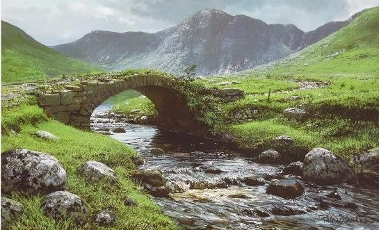 Cronaniy Burn Peter Ellenshaw Artist Proof Lithograph Artist Hand Signed Numbered