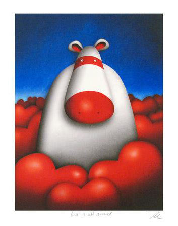 Love is All Around Peter Smith Giclée Artist Hand Signed and Numbered with Roman Numerals