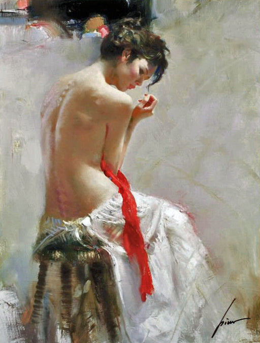 Purity Pino Daeni Canvas Giclée Print Artist Hand Signed Numbered and Framed