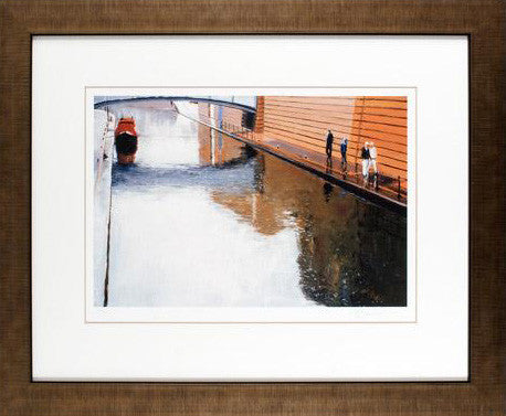 Canalside Reflections Reuben Colley Giclée Print Artist Hand Signed and Numbered