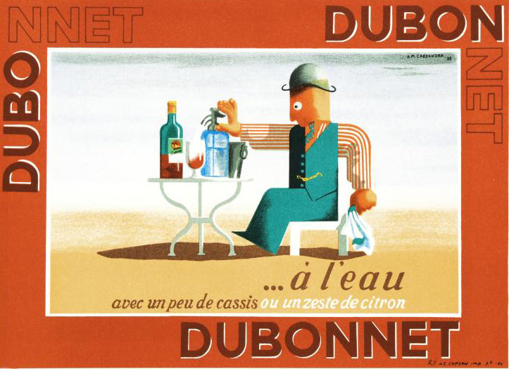 Dubonnet A Leau RE Society Hand Pulled Lithograph Print Signed and Numbered