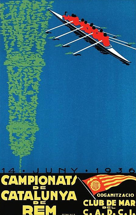 Campionats de Catalunya RE Society Hand Pulled Fine Art Lithograph Print Lithographer Hand Signed and Numbered