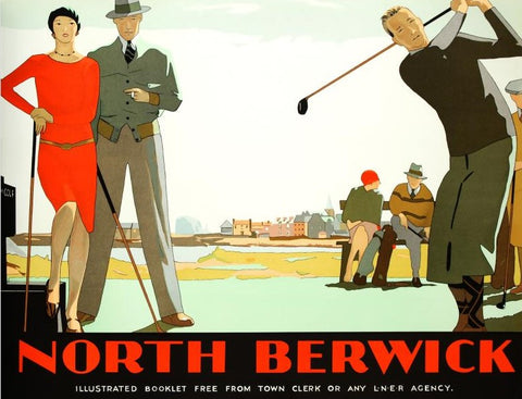 North Berwick RE Society Hand Pulled Lithograph Print Lithographer Hand Signed and Numbered