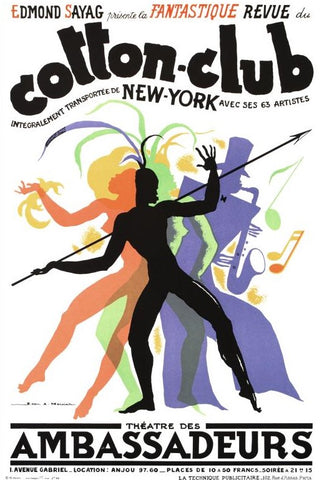 Cotton Club RE Society Hand Pulled Lithograph Print Lithographer Hand Signed and Numbered