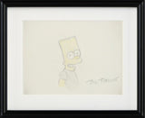Bart Simpson Bart Simpson Original Color Pencil Sketch Artist Hand Signed and Framed