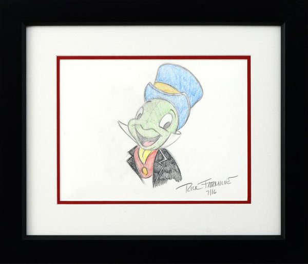 Jiminy Cricket Rick Farmiloe Color Pencil Sketch Artist Hand