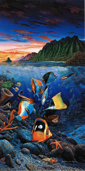 Undersea Waltz Robert Lyn Nelson Mixed Media Print Artist Hand Signed and Numbered