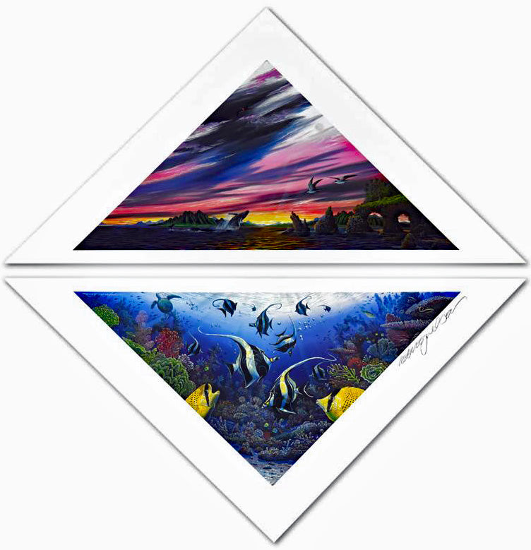 Diamonds of the Sea Robert Lyn Nelson Mixed Media Print Hand Signed and Numbered