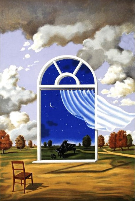Nocture in E Flat Major Rafal Olbinski Lithograph Print Artist Hand Signed and Numbered