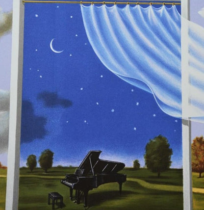 Nocture in E Flat Major Rafal Olbinski Lithograph Print Artist Hand Signed and Numbered