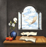 Calendar of Yesterday's Wishes Rafal Olbinski Lithograph Print Artist Hand Signed and Numbered