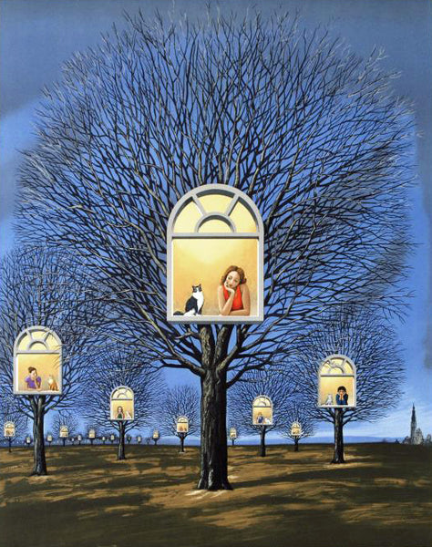 Suspended Promises Rafal Olbinski Lithograph Artist Hand Signed and Numbered