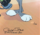 Rabbit of Seville III Chuck Jones Hand Painted Animation Cel Artist Hand Signed and Numbered with a Full Color Lithograph Background