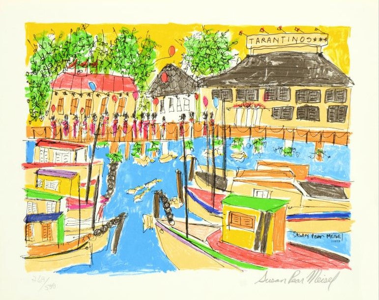 Tarantinos Susan Pear Meisel Lithograph Print Artist Hand Signed and Numbered