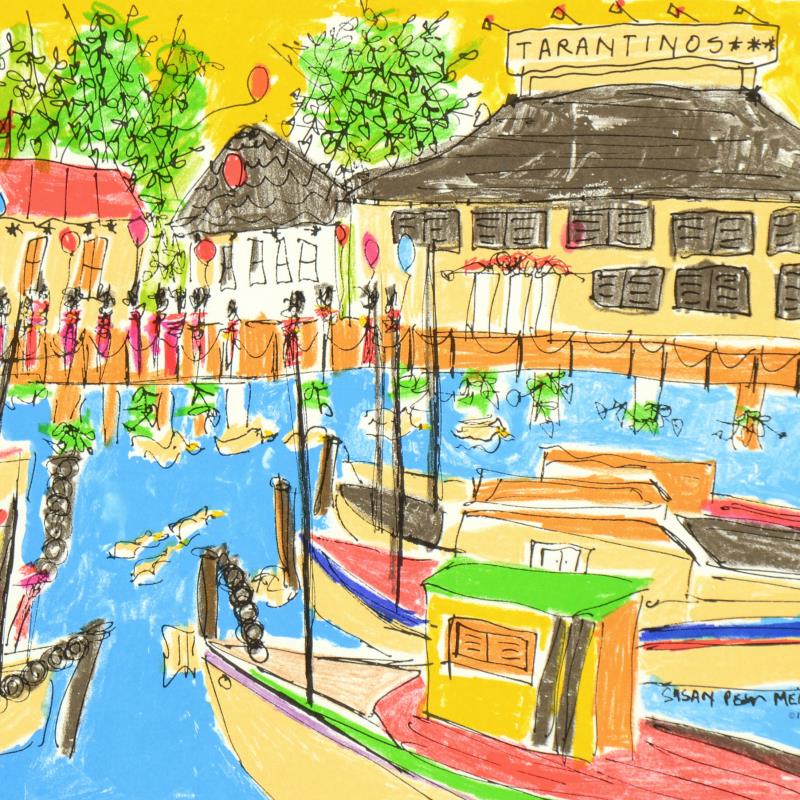 Tarantinos Susan Pear Meisel Lithograph Print Artist Hand Signed and Numbered