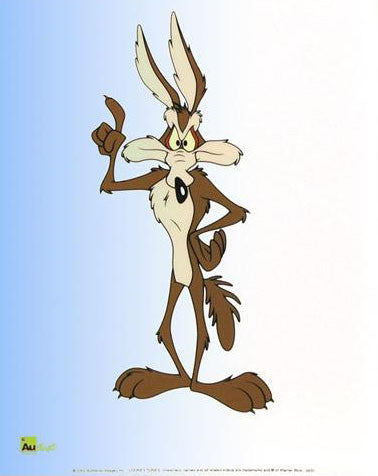 Wile E Coyote Warner Bros Looney Tunes Sericel by Authentic Images