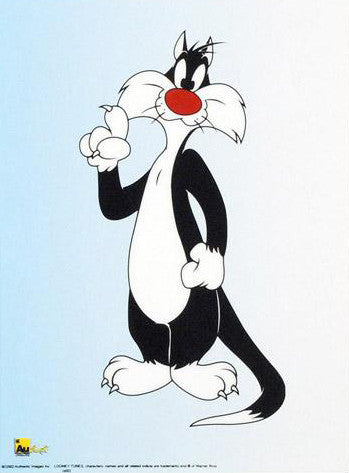 Sylvester Warner Bros Licensed Looney Tunes Sericel Authentic Images Published