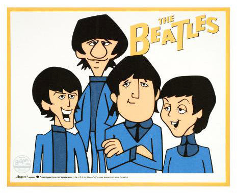 The Beatles DenniLu Company Beatles Sericel Apple Cops Authorized with a Full Color Background