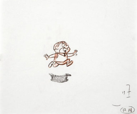 Walter Lantz Pencil Production Drawing on Studio Animation Paper