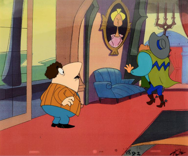 The Pink Panther Show MGM United Artists Original Production Animation Cel with Paired Pencil Sketches