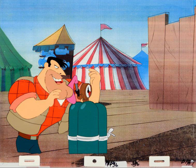 The Pink Panther Show Production Animation Cel with Paired Pencil Sketch