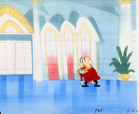 The Pink Panther Show Production Animation Cel and Paired Pencil Sketch