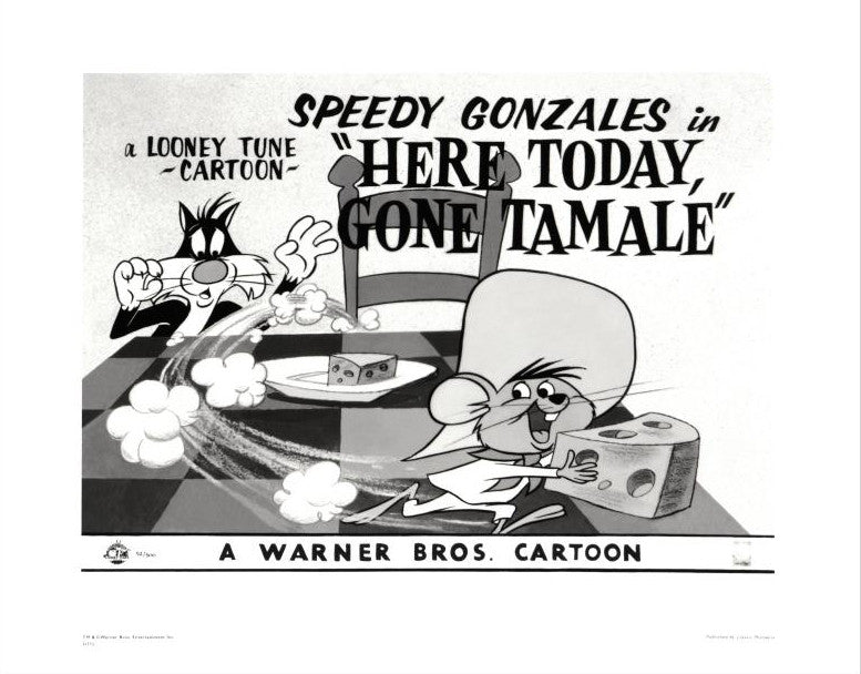 Here Today Gone Tamale Warner Bros Giclée Print Numbered with Warner Bros Hologram Seal