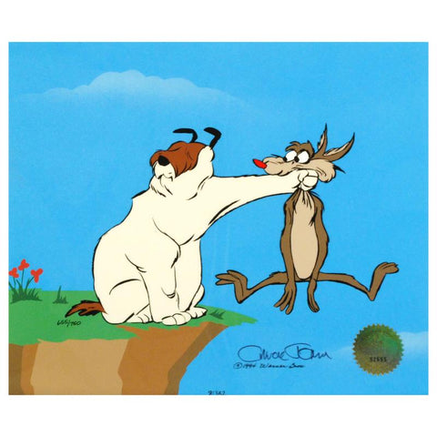 Suspended Animation Chuck Jones Hand Painted Animation Cel Artist Hand Signed and Numbered with Full Color Background
