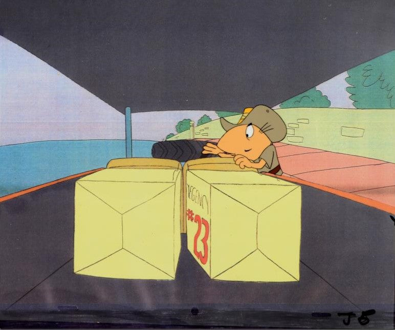 The Pink Panther Show MGM United Artists Original Production Animation Cel with Paired Pencil Sketch