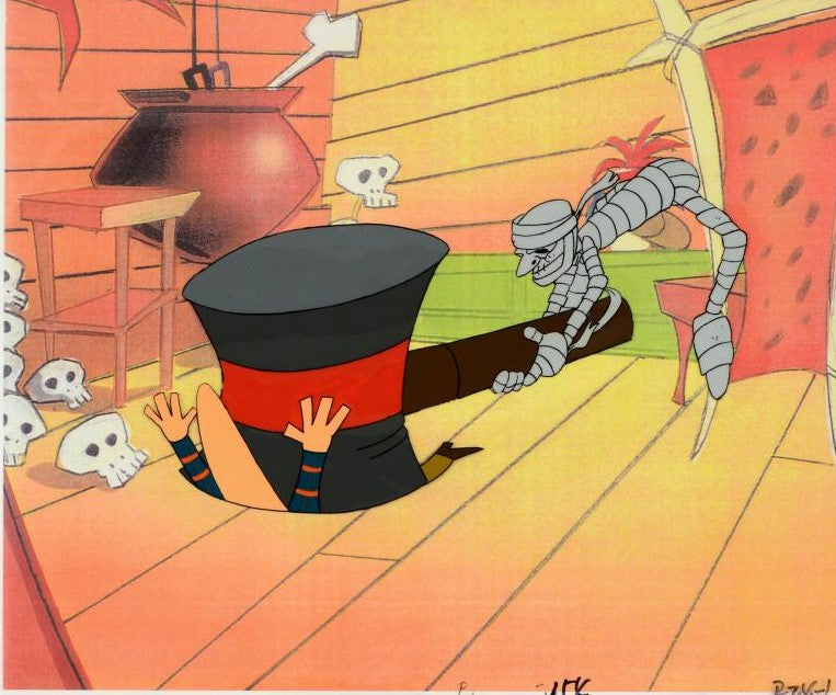 The Pink Panther Show MGM United Artists Original Production Animation Cel with Paired Pencil Sketch