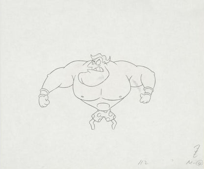 The Pink Panther Show MGM United Artists Original Production Animation Cel with Paired Pencil Sketch