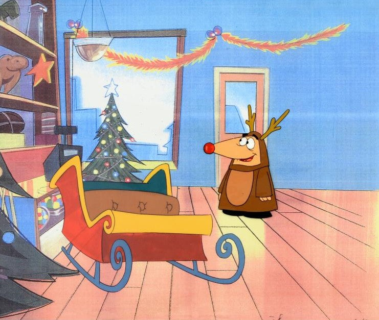 The Pink Panther Show Production Animation Cel with Paired Pencil Sketch