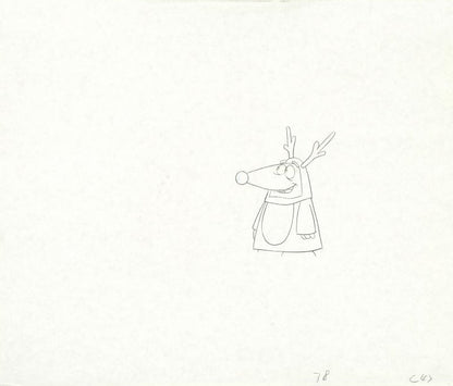 The Pink Panther Show Production Animation Cel with Paired Pencil Sketch