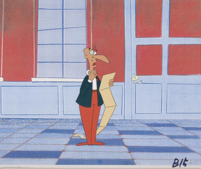 The Pink Panther Show MGM United Artists Production Animation Cel and Paired Pencil Sketch