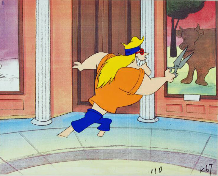 The Pink Panther Show MGM United Artists Production Animation Cel with Paired Pencil Sketch