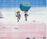 The Pink Panther Show MGM United Artists Original Production Animation Cel with Paired Pencil Sketches