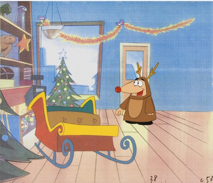 The Pink Panther Show MGM United Artists Production Animation Cel with Paired Pencil Sketch