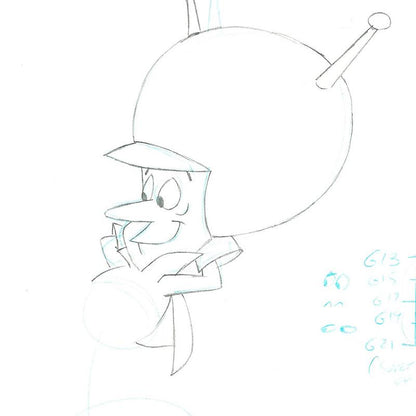 The Great Gazoo Scott Shaw Production Animation Drawings Artist Hand Signed and Matted