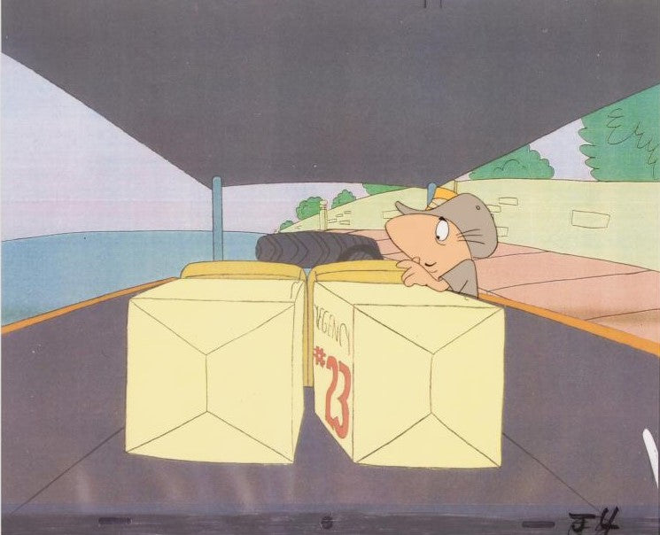 The Pink Panther Show MGM United Artists Production Animation Cel with Paired Pencil Sketch